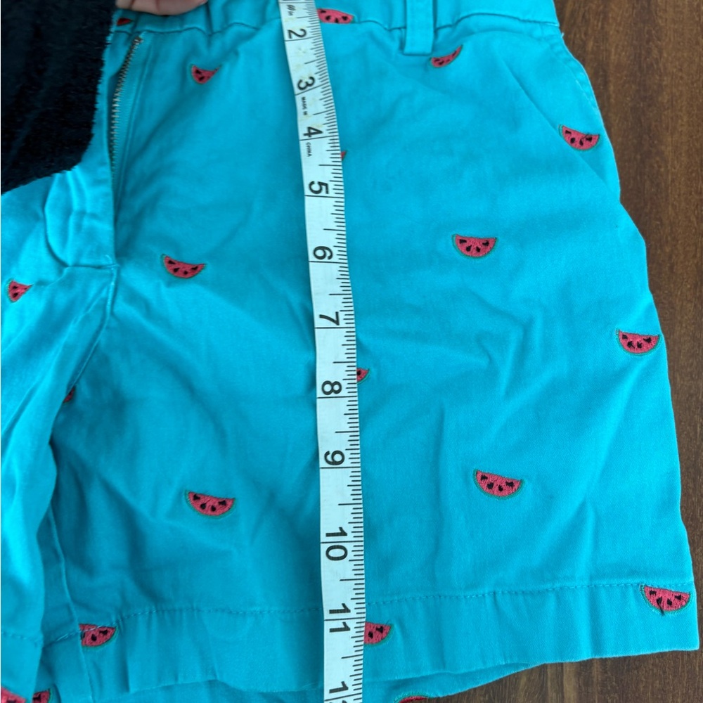 Cambridge Dry Goods Turquoise Shorts with Floral Accent - Picture 5 of 6